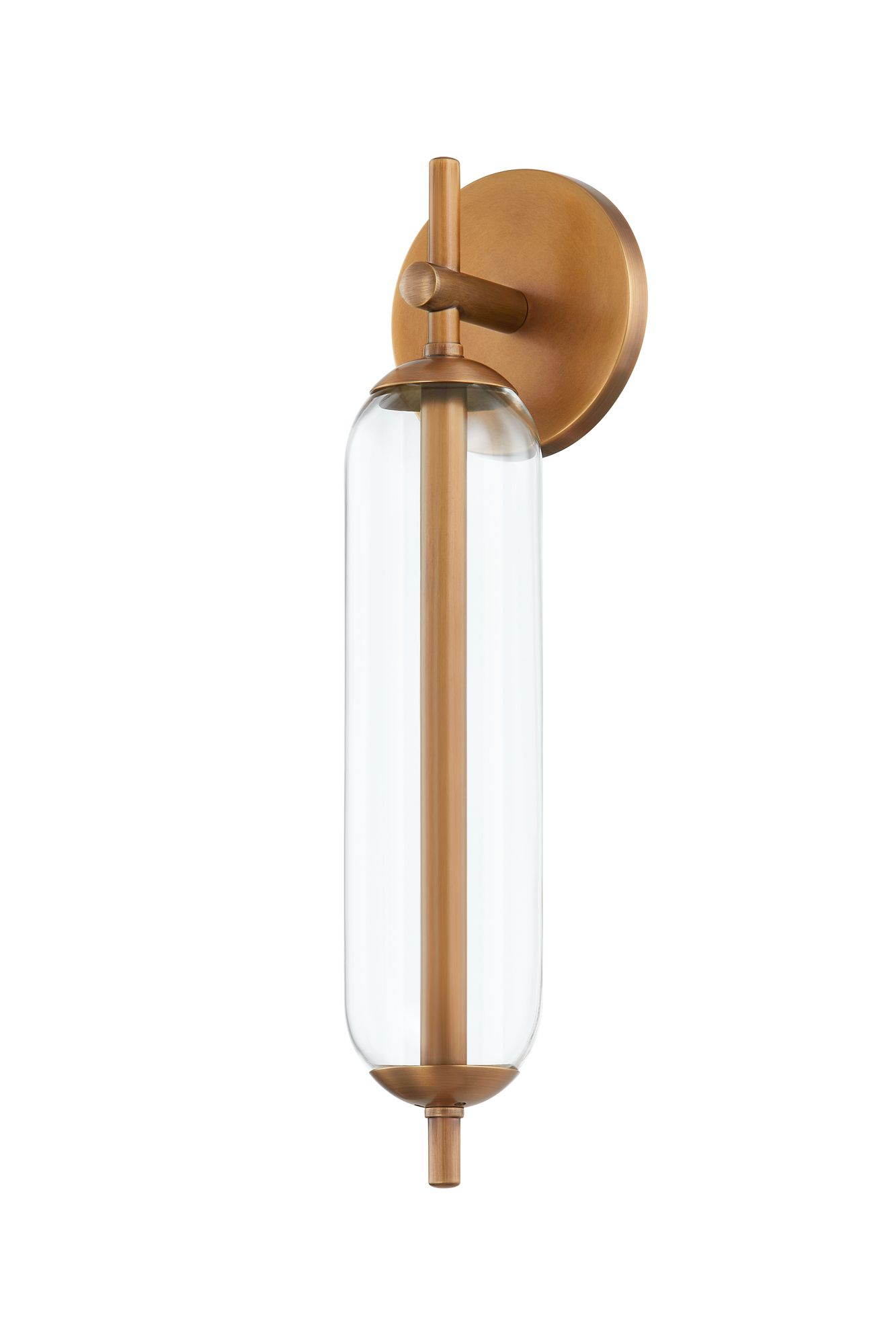 Troy Blaze 16 1/2" High Patina Brass Ada Led Wall Sconce
