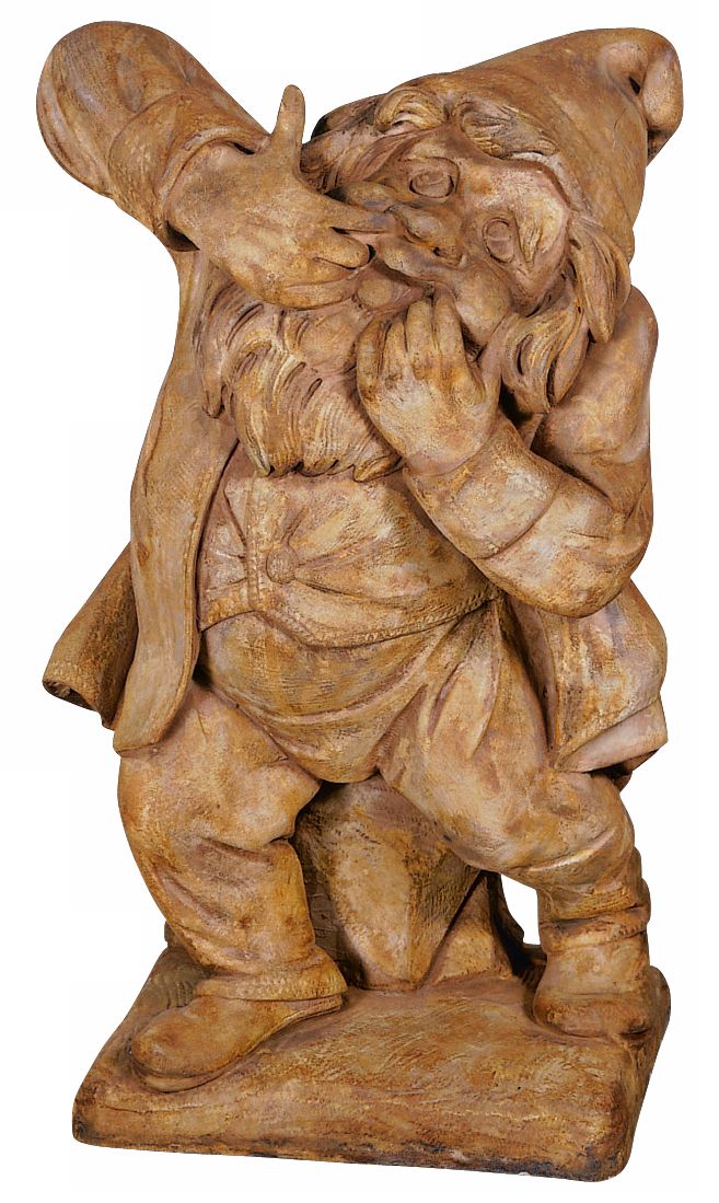 Henri Studio Prankster Gnome 24"H Cast Stone Garden Accent