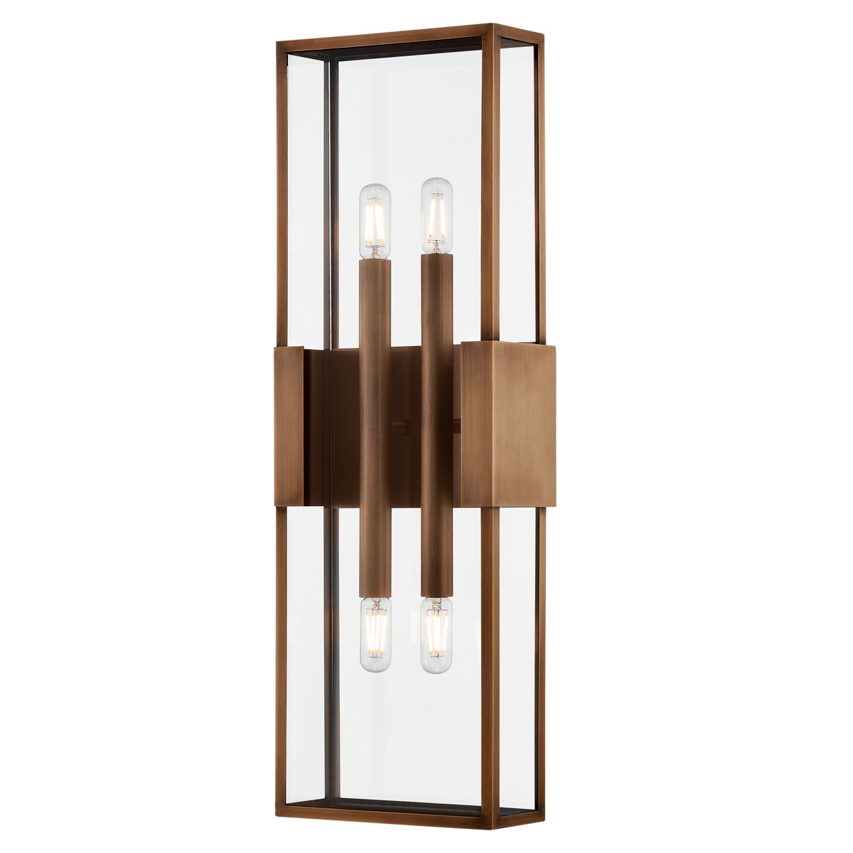Troy -standard Santa Clara 8.25 Inch 4 Lt. Wall Sconce In Brown