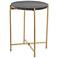 Zuo David 18" Wide Gold Side Table
