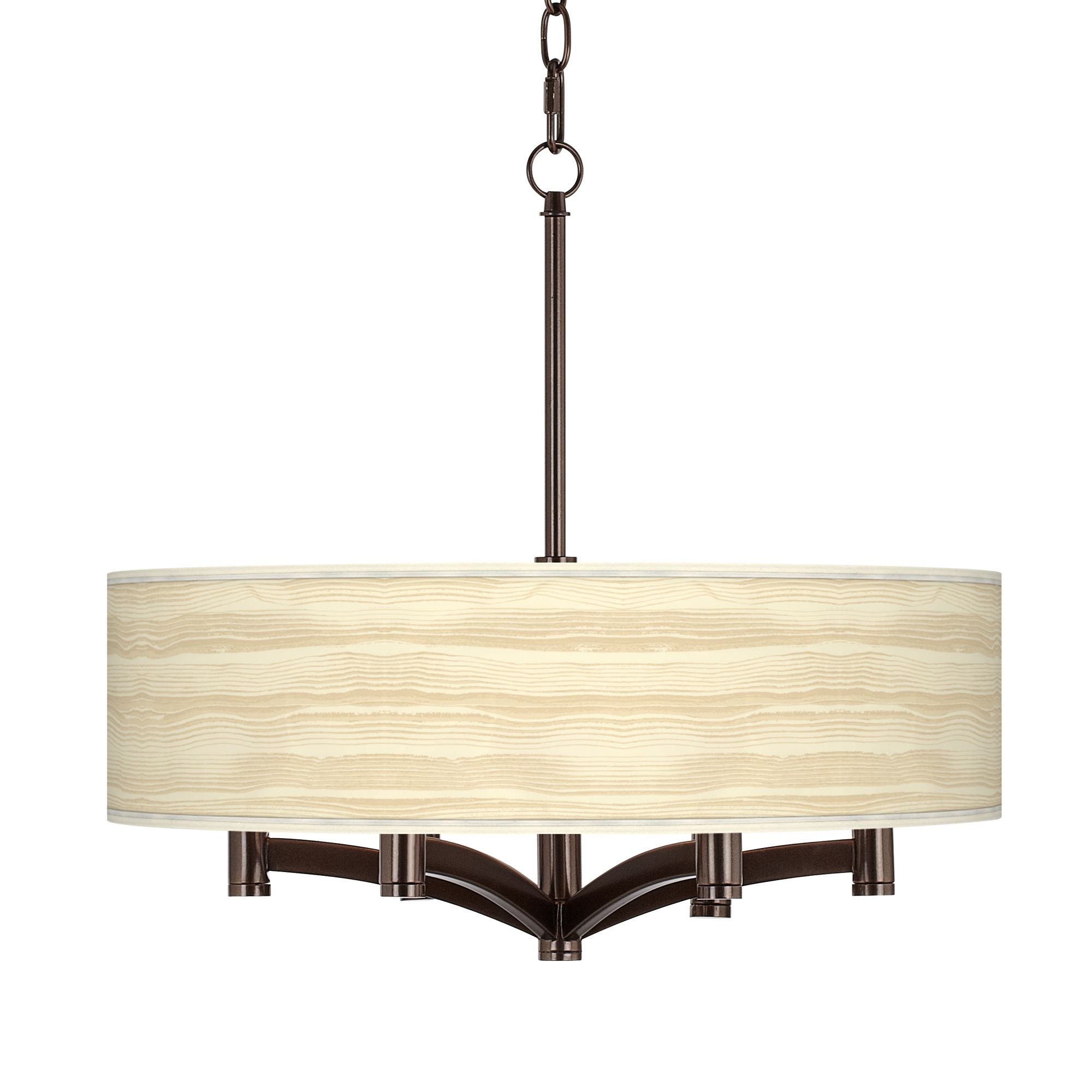 Birch Blonde Ava 6-Light Bronze Pendant Chandelier