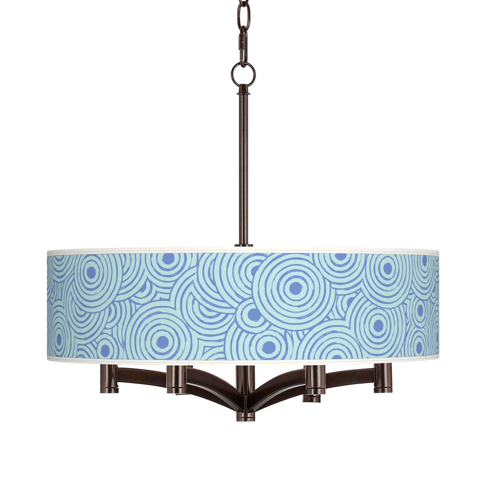 Circle Daze Ava 6-Light Bronze Pendant Chandelier