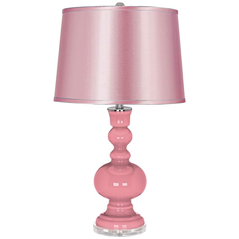 Haute Pink - Satin Pale Pink Shade Apothecary Table Lamp - #29F74 ...
