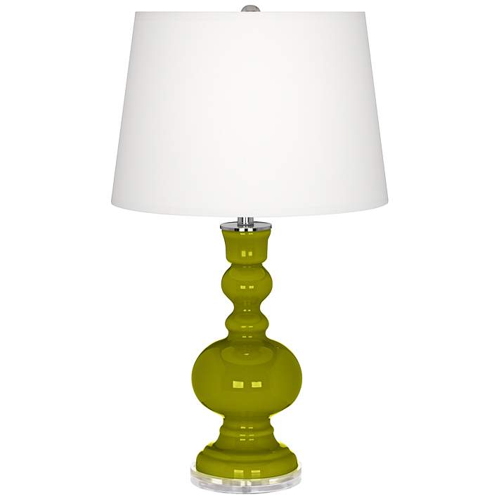 Olive Green Apothecary Table Lamp, Olive Green Lamp