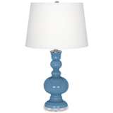 Secure Blue Apothecary Table Lamp