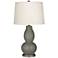 Gauntlet Gray Double Gourd Table Lamp