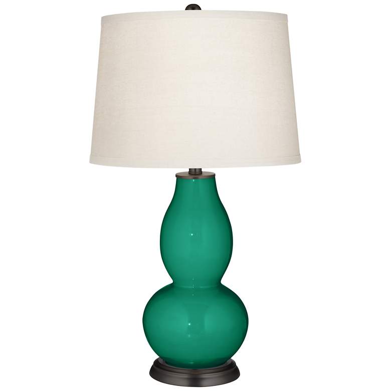 Leaf Green Double Gourd Table Lamp by Color Plus
