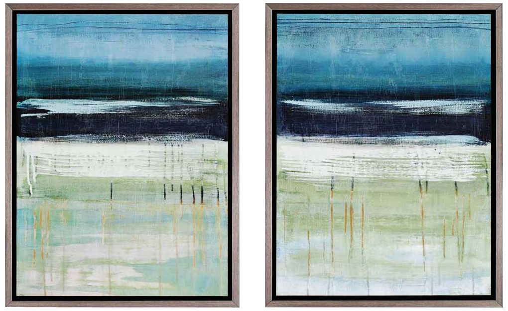 Sea and Sky Giclee 25" High Wall Art Set of 2