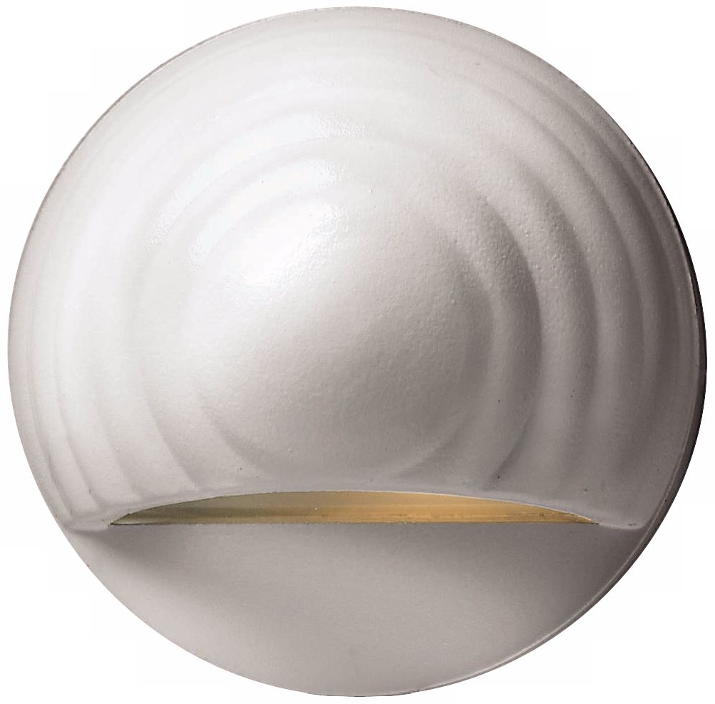 Hinkley Matte White Round Eyebrow 12 Volt LED Deck Light 2D488