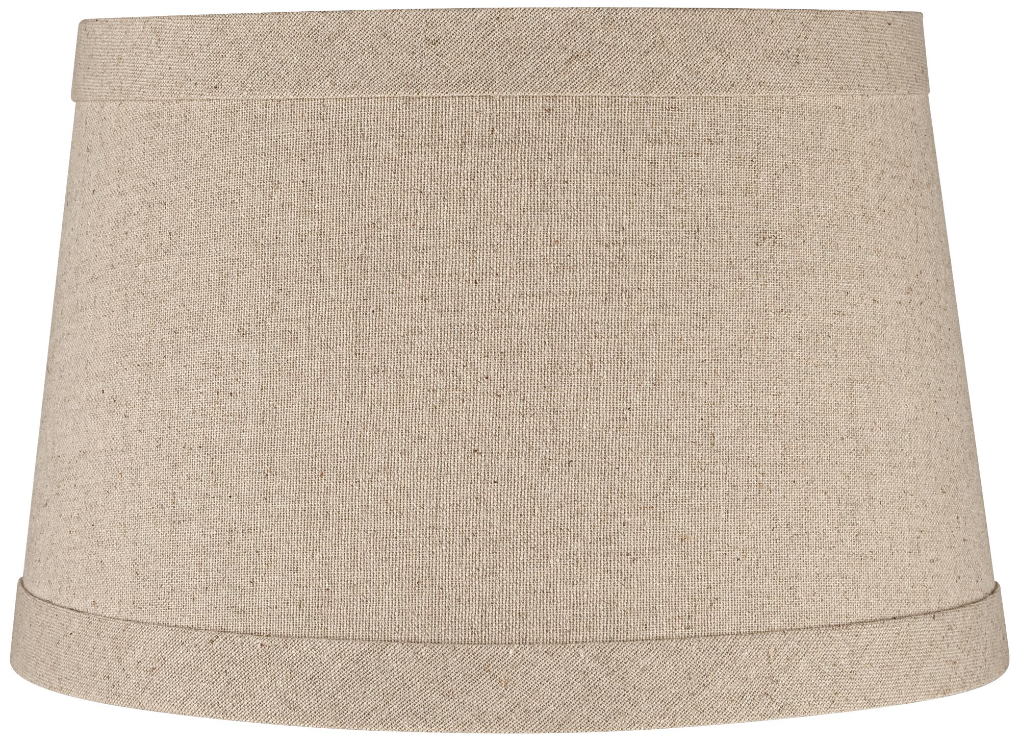 Springcrest Natural Linen Drum Shade 10x12x8 (Spider) 2F003 Lamps Plus