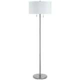 Spiga Brushed Steel Floor Lamp by Cal Lighting