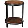 Hammary Baja 18" Wide Round Wood End Table