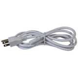 Complete White 6&#39; Long Under Cabinet Power Cord