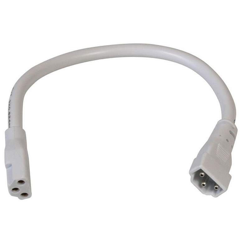 Complete White 6&quot; Long Under Cabinet Connector Cable