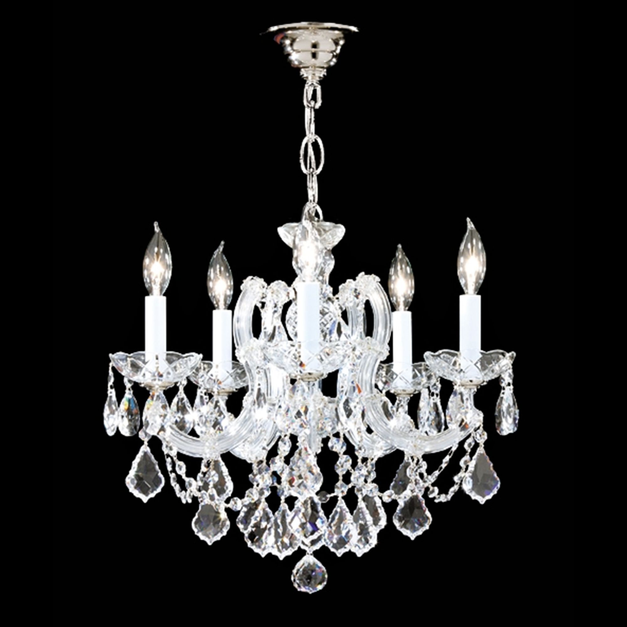 James Moder Impact Maria Teresa 5-Light Silver Chandelier