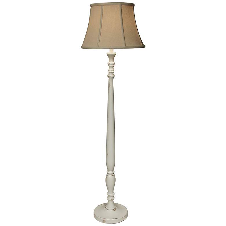 Natural Light July Jubilee Floor Lamp With Hopsack Shade