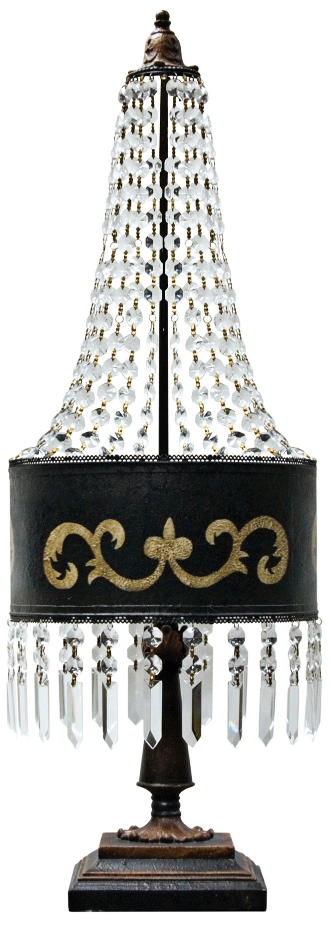 Grand Eiffel Parisian Black Hand-Painted Table Lamp