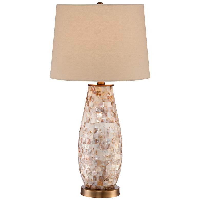 Image 2 Kylie Mother of Pearl Tile Vase Table Lamp