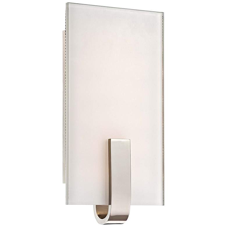 George Kovacs 12&quot; High Polished Nickel LED Wall Sconce