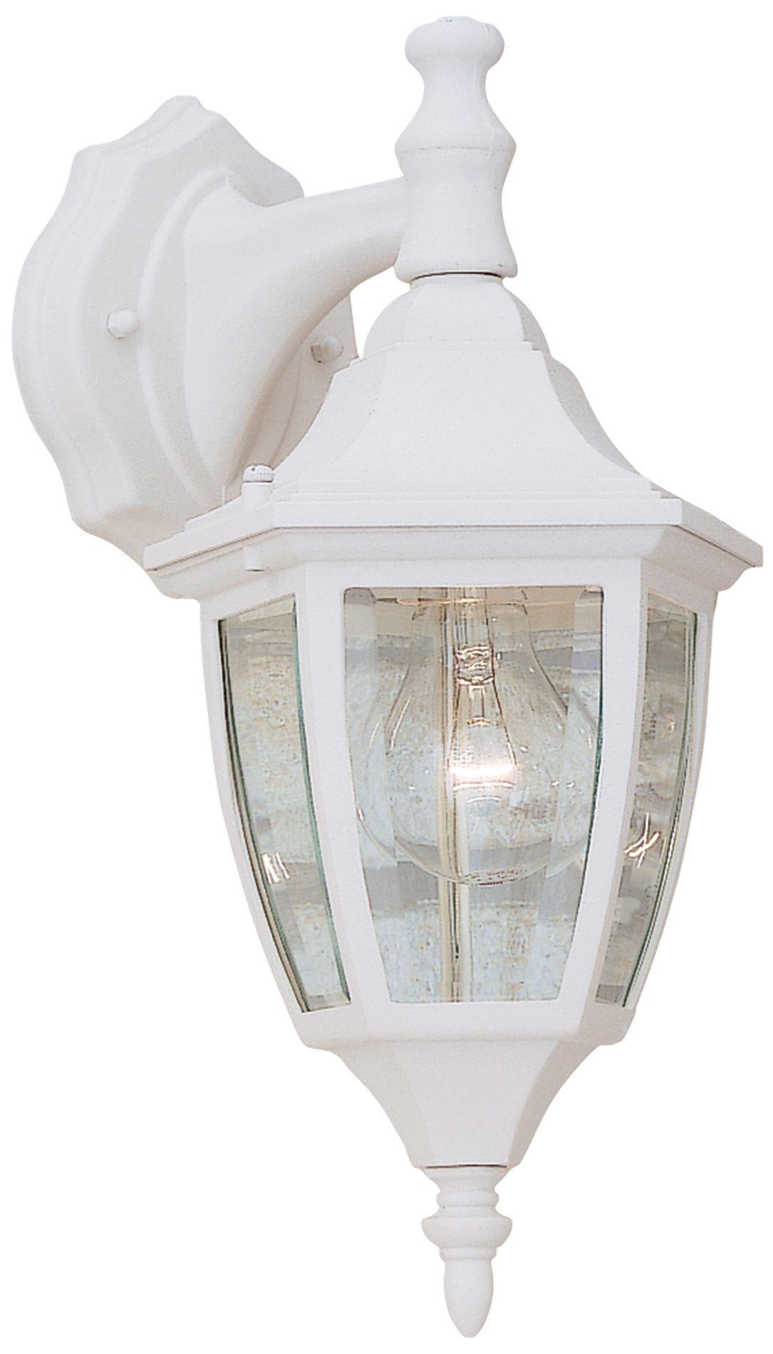 Builder 14 1/4" High Top-Mount White Outdoor Wall Light