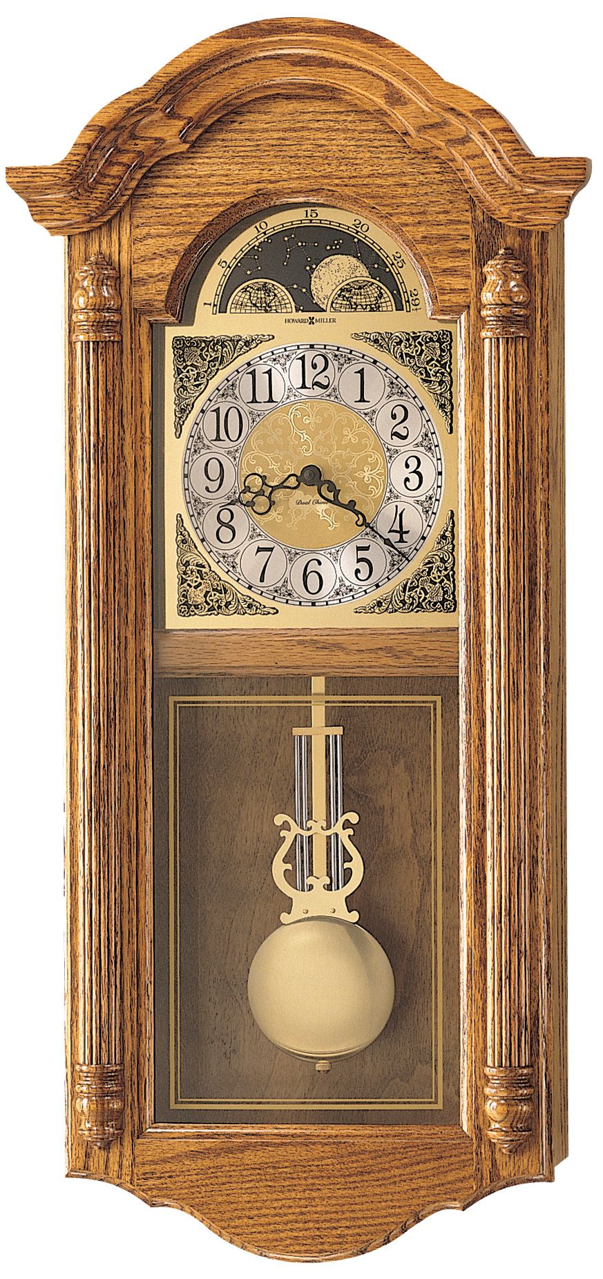 Howard Miller Fenton 28 1/2" High Pendulum Chime Wall Clock