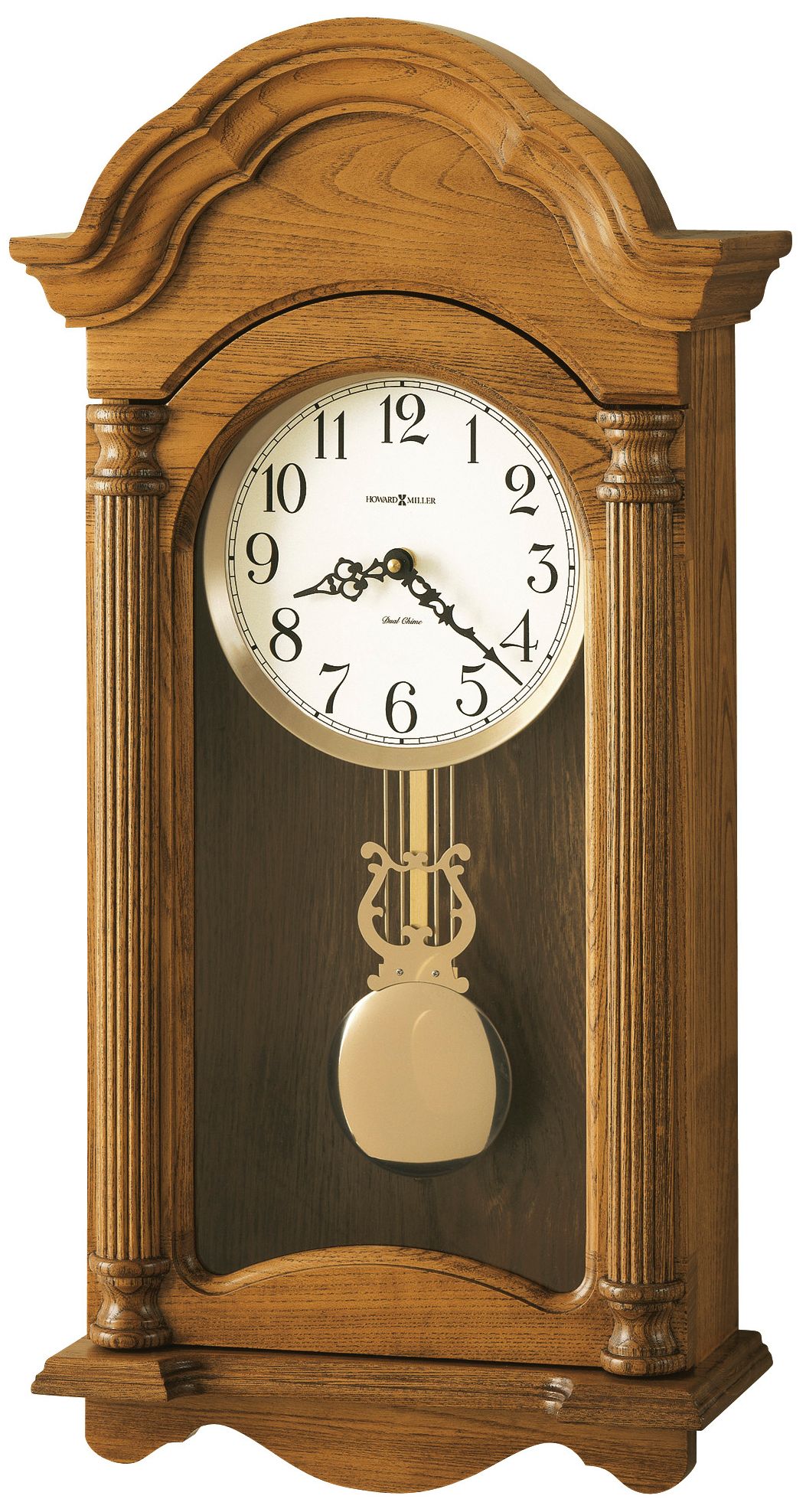 Amanda 25 1/4" High Pendulum Wall Clock with Music Chimes