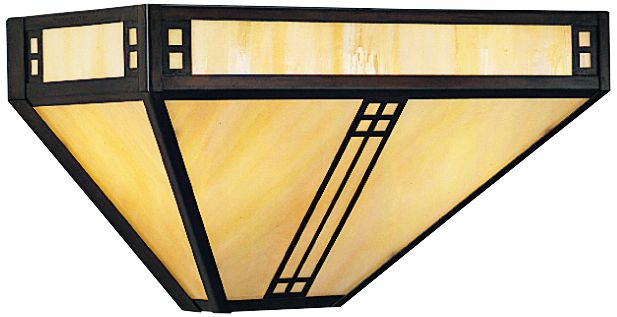 Prairie 6 3/4"H Iridescent Gold Glass Outdoor Wall Light