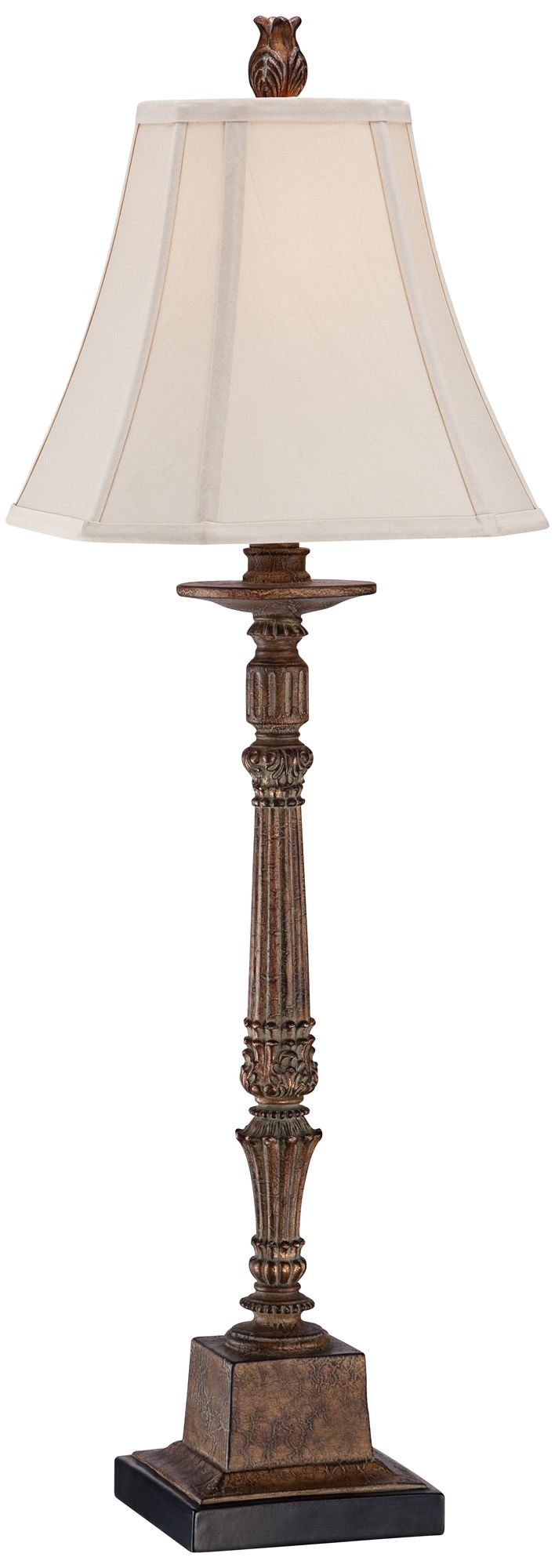 Thornewood Brown Traditional Console Table Lamp 2M344 Lamps Plus