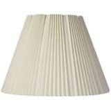 Eggshell Pleated Lamp Shade 9x17x12.25 (Spider)