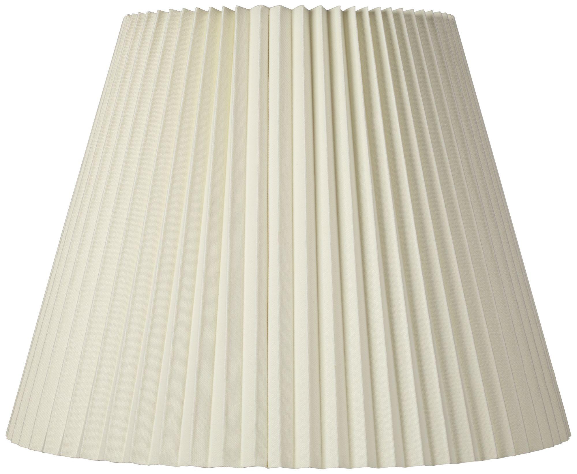 Ivory Pleated Shade 11x19x14.5 (Spider)