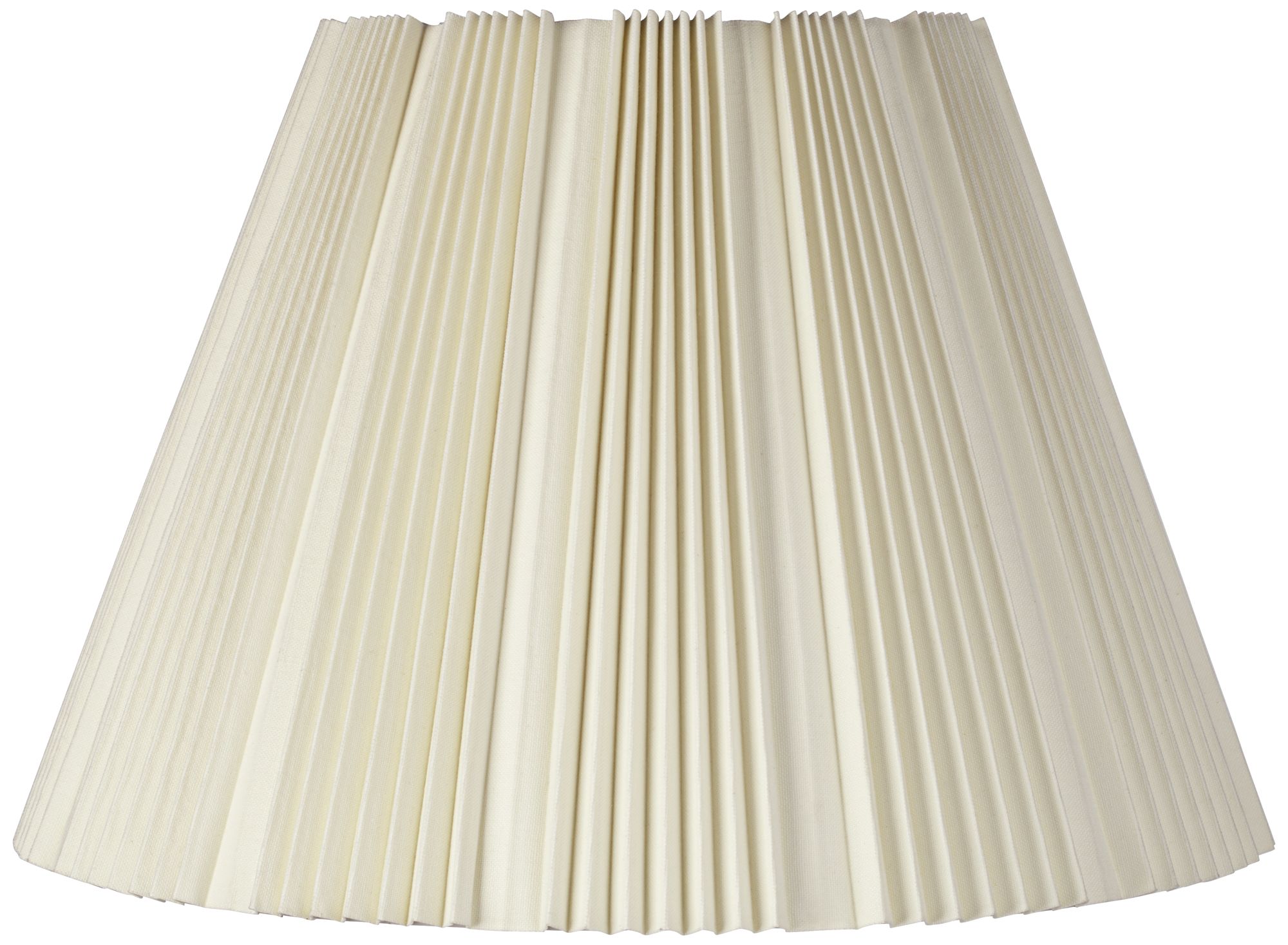 Eggshell Pleated Bell Shade 9.5x19x13 (Spider)