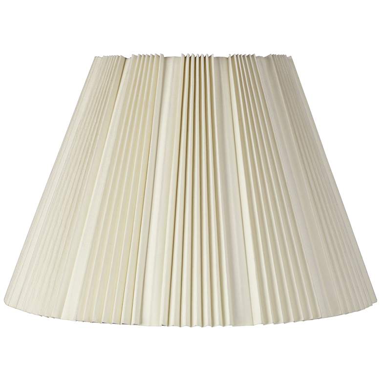 Eggshell Pleated Bell Shade 9.5x19x13 (Spider)