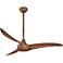52" Minka Aire Wave Distressed Koa Ceiling Fan with Remote Control