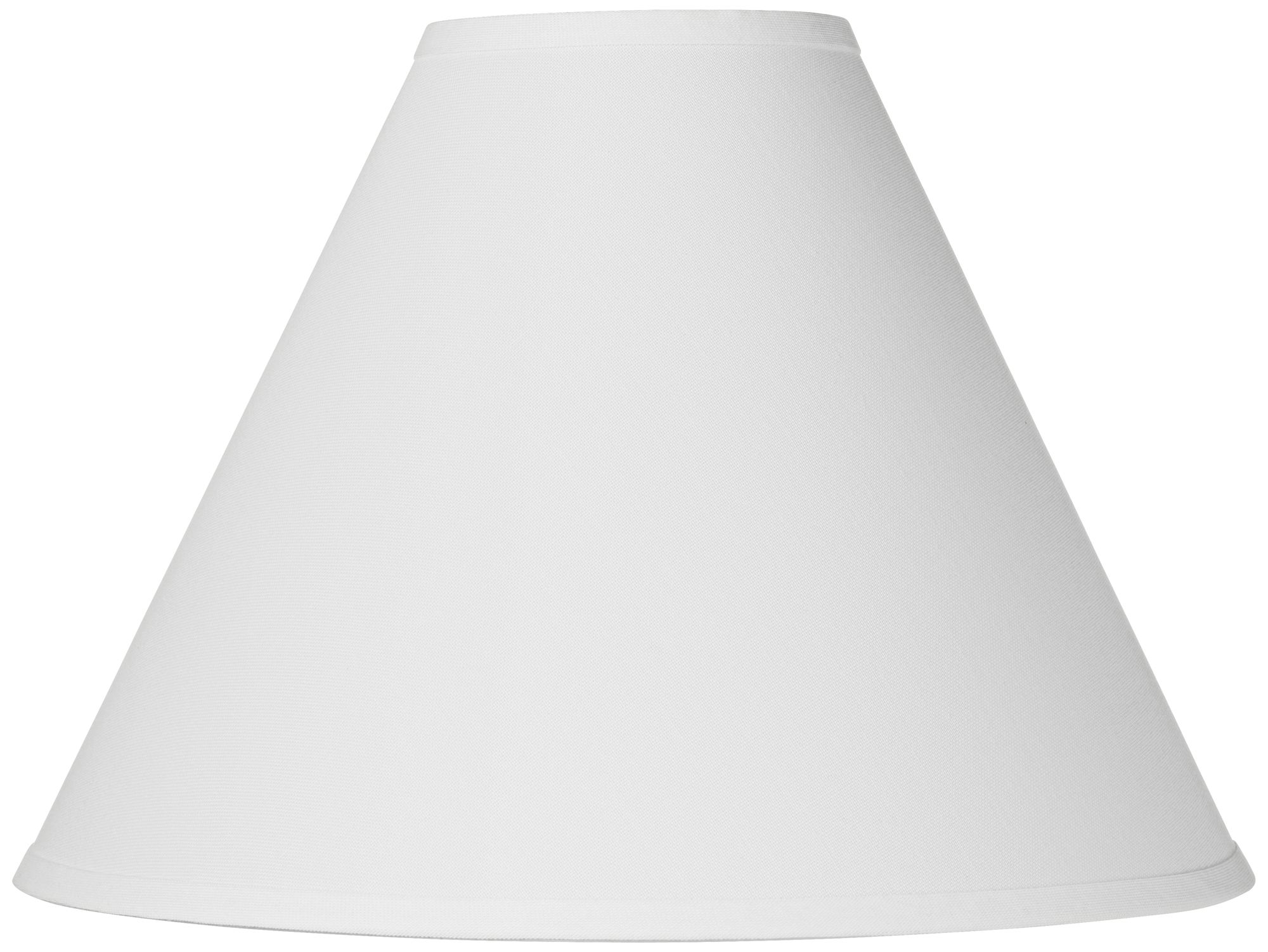 Antique White Linen Chimney Lamp Shade 5x15x11.5 (Spider)