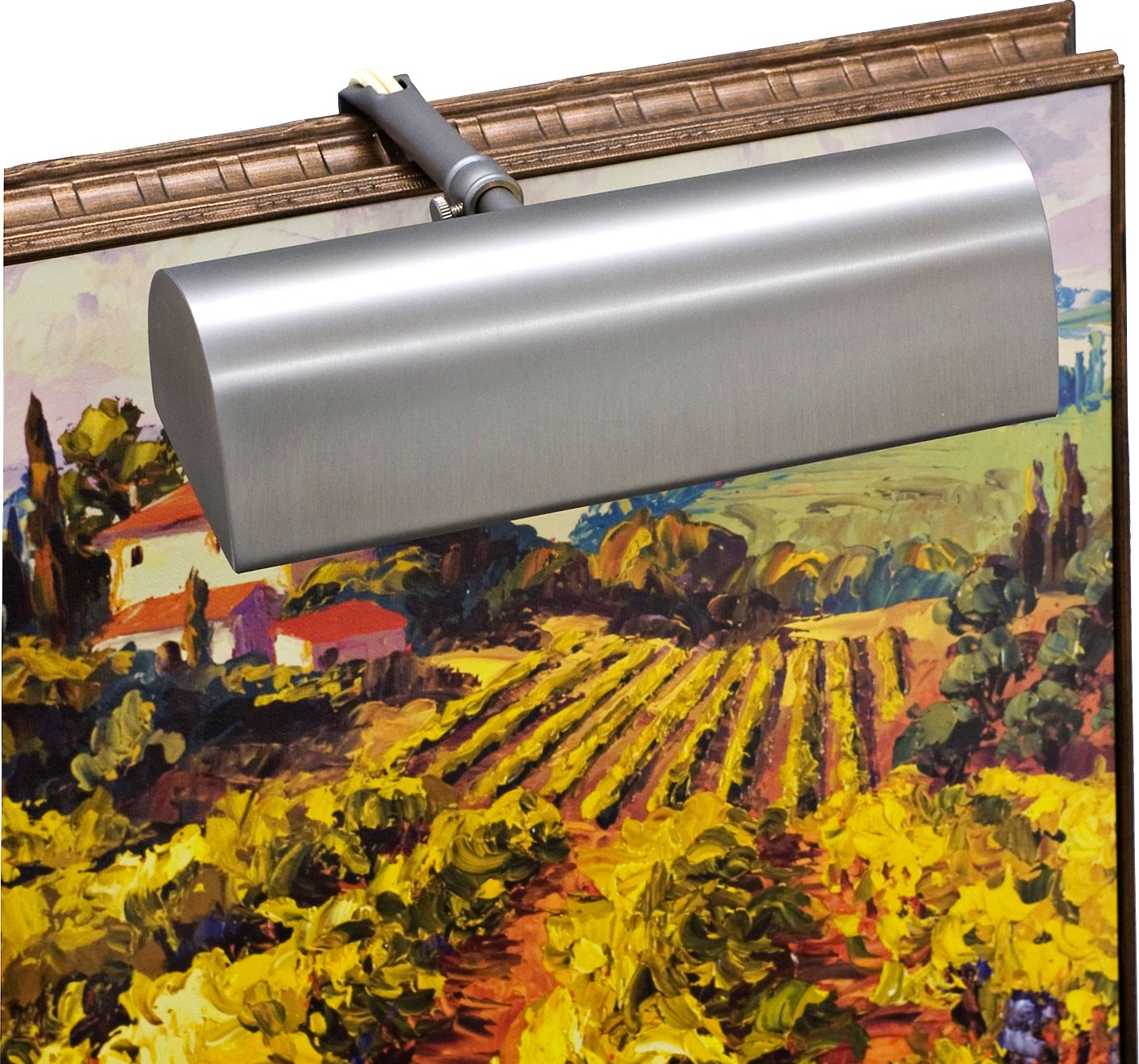 Traditional 8" Wide Pewter Picture Light by House of Troy