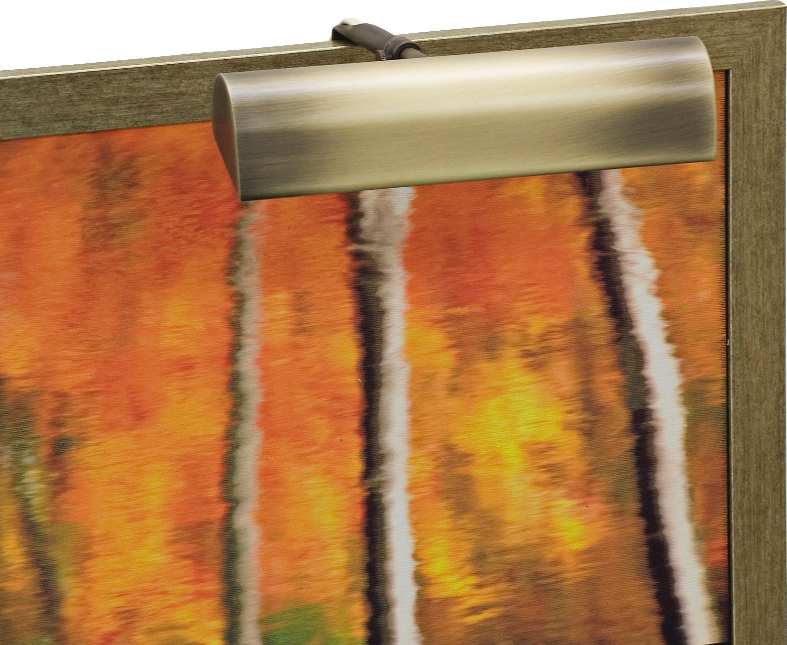 House of Troy Traditional 8" Wide Antique Brass Picture Light