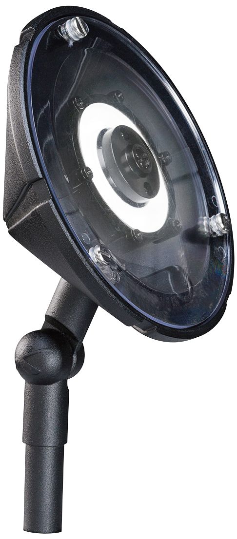 Kichler 6"W Hi-Low LED Wall Wash Black Landscape Light