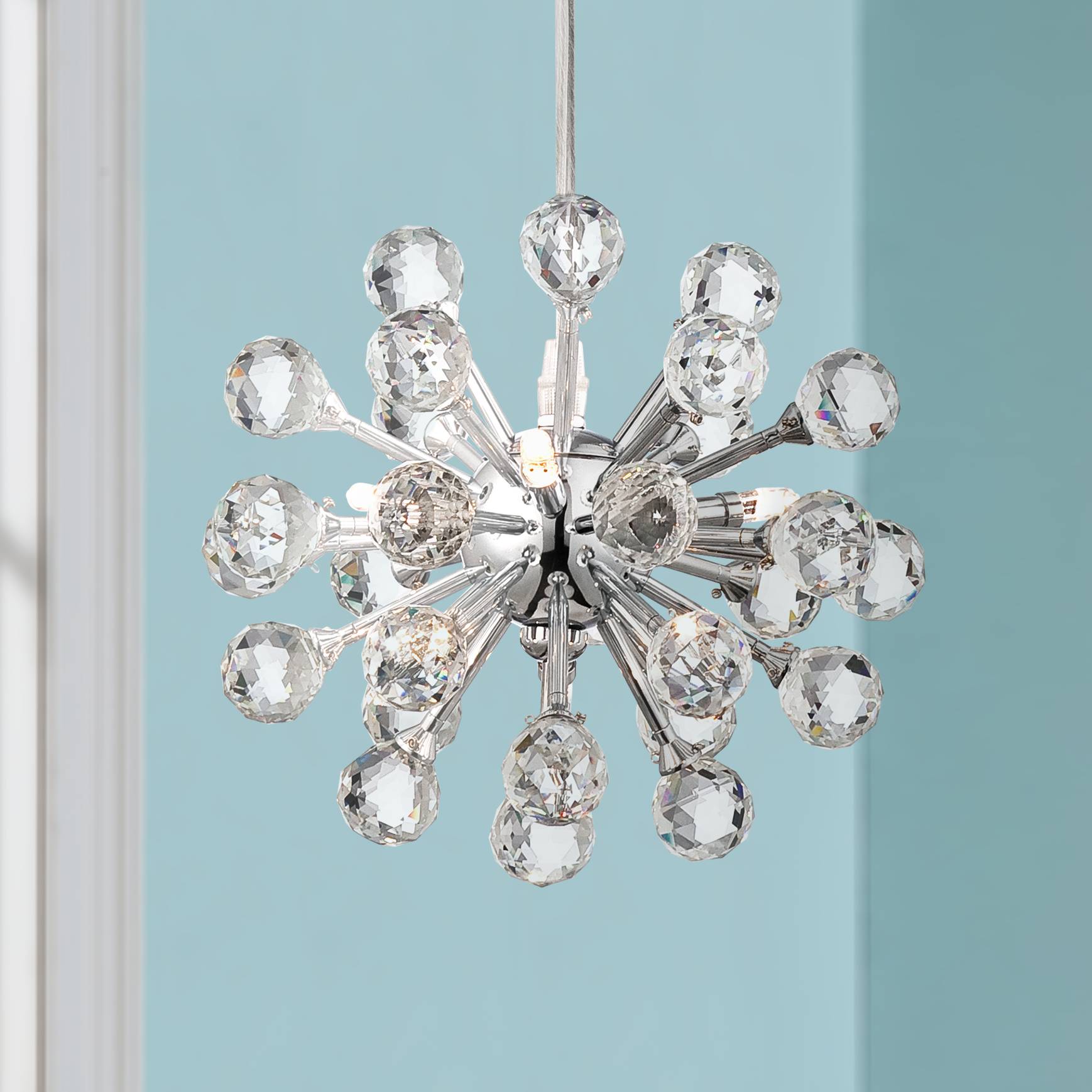 Details About Possini Euro Design Cassiopeia 8 1 2 W Crystal Mini Pendant