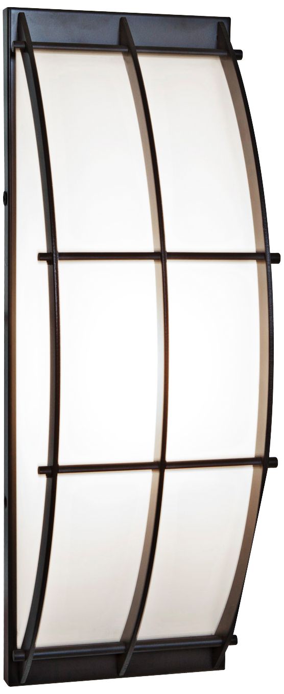 Access Tyro Collection Bronze Curved Outdoor Sconce