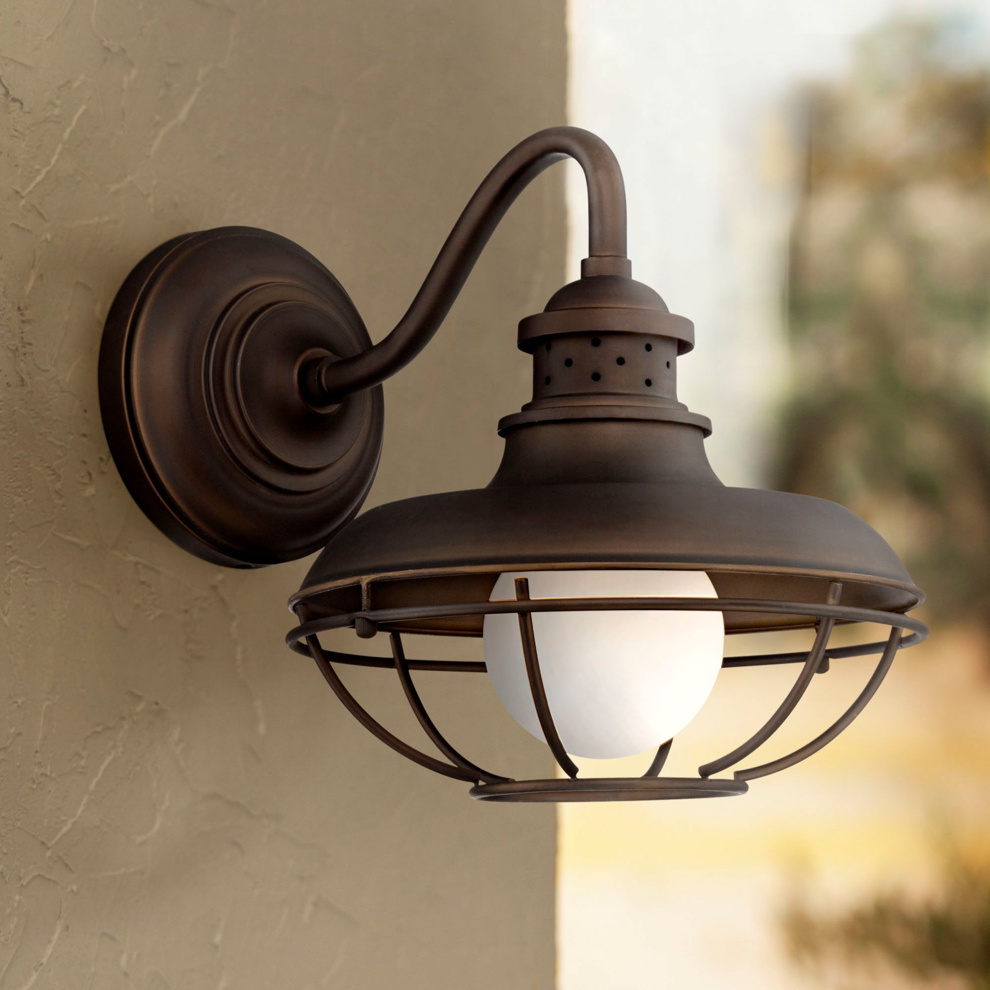Farmhouse Outdoor Barn Light Fixture Oil Rubbed Bronze 13" for Exterior