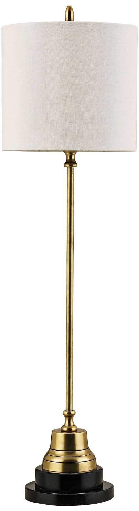 Currey and Company Messenger Black Brass Table Lamp