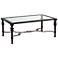 Lido 50" Wide Wrought Iron Cocktail Table