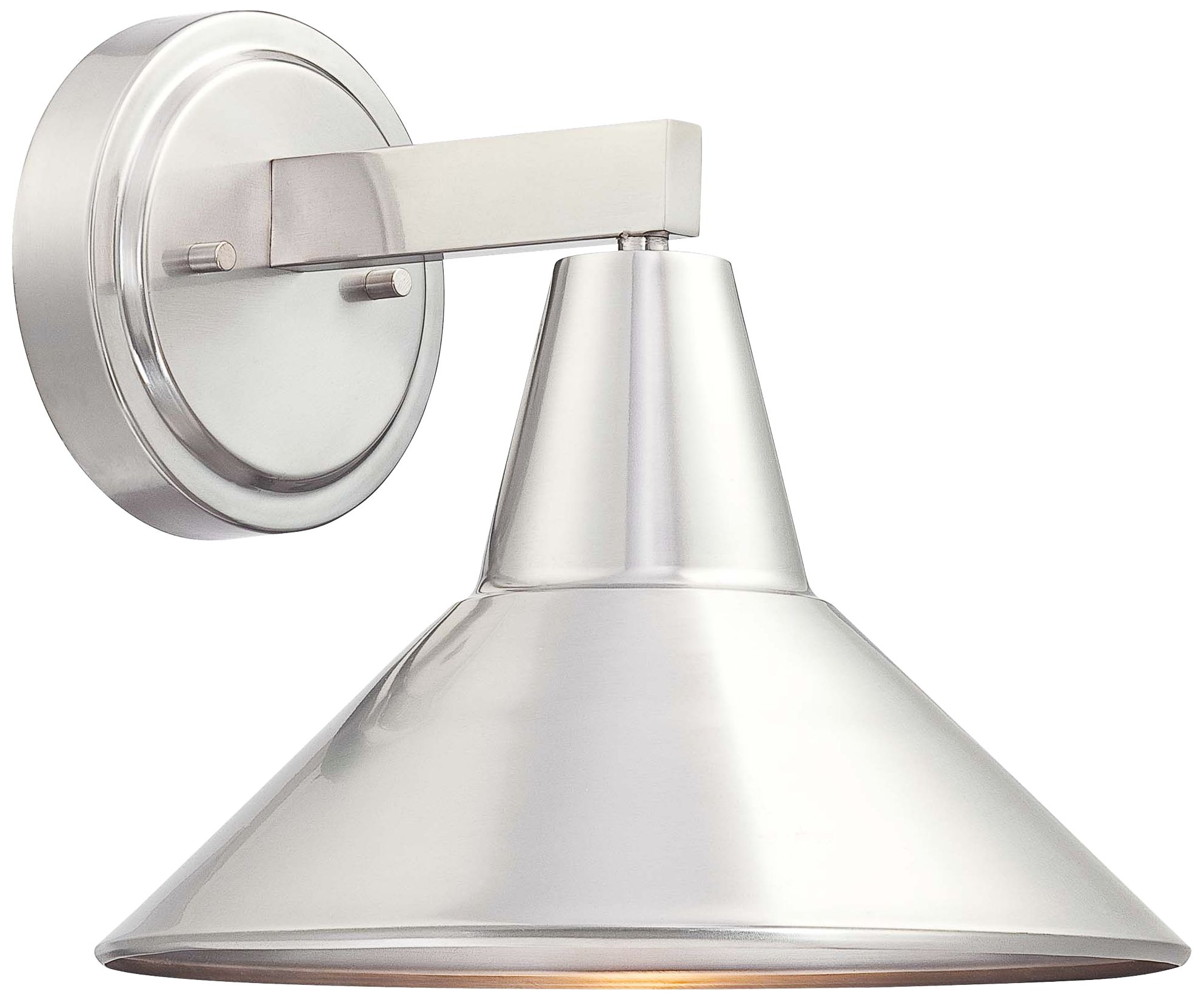 Bay Crest 10 1/2" High Brushed Aluminum Outdoor Wall Light