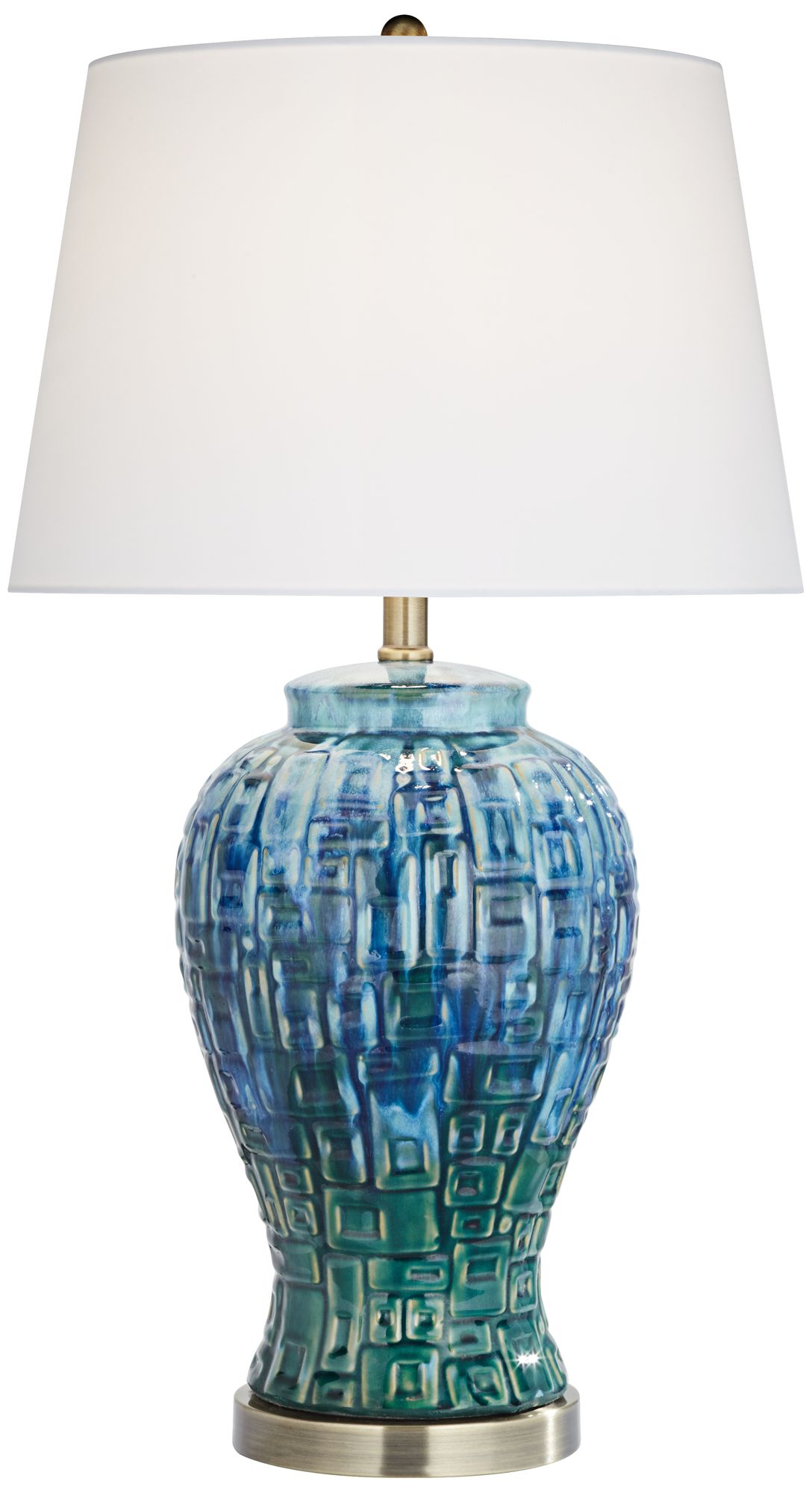 teal table lamp