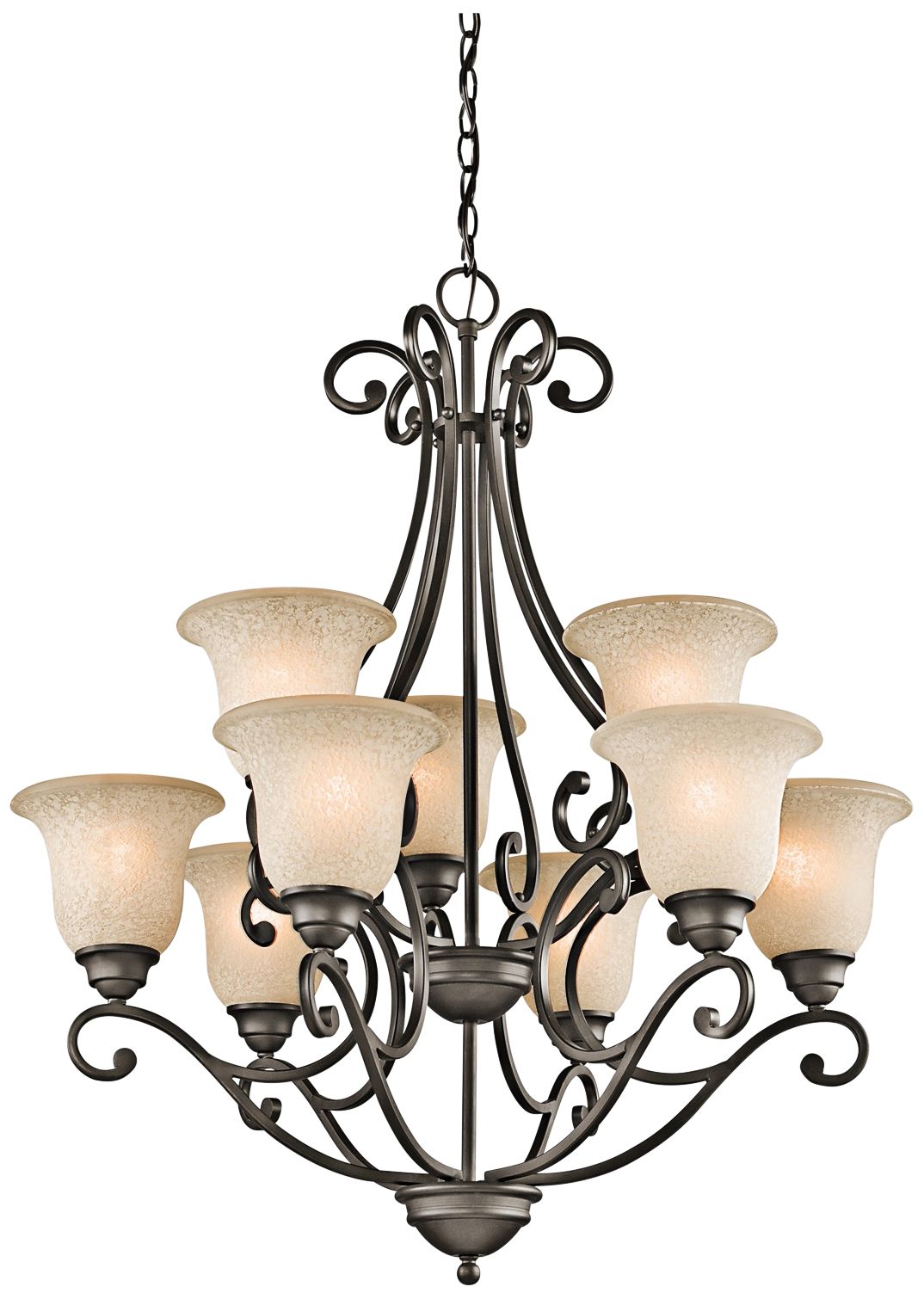 Kichler Camerena 30" Wide Olde Bronze 9Light Chandelier 2V875