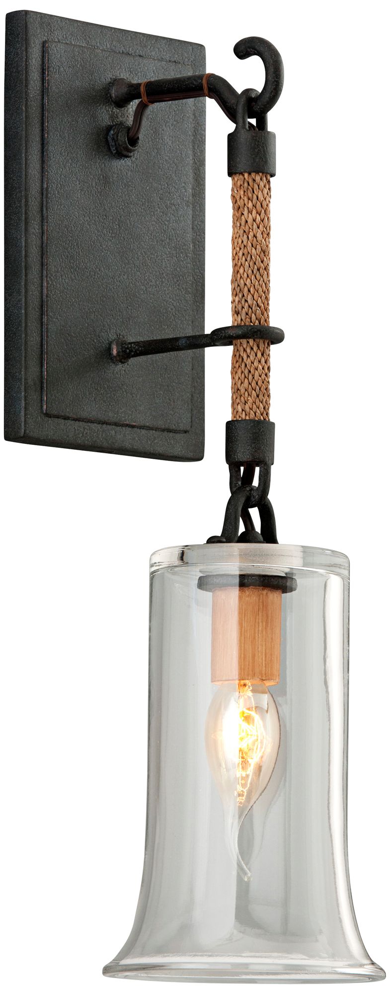 Pier 39 Collection 17 3/4" High Shipyard Bronze Wall Sconce