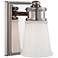 Transitional 5 3/4" High Polished Nickel Wall Sconce