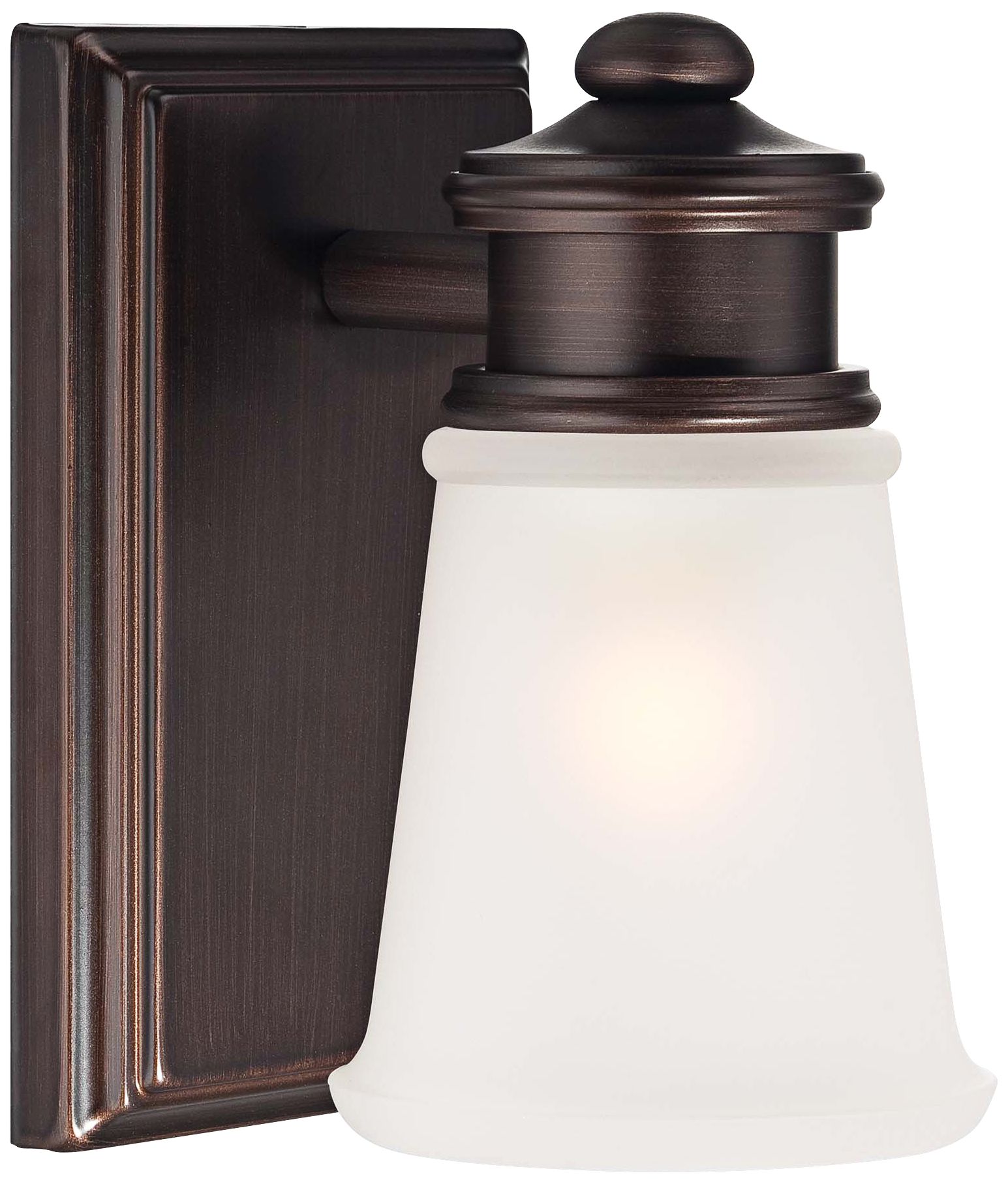 Transitional 5 3/4" High Brushed Bronze Wall Sconce 2W978 Lamps Plus