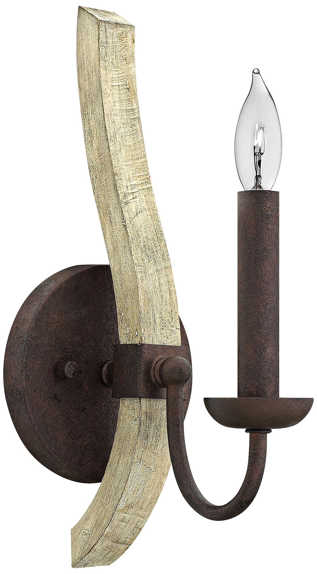 Fredrick Ramond Middlefield 5" Wide Iron Rust Wall Sconce