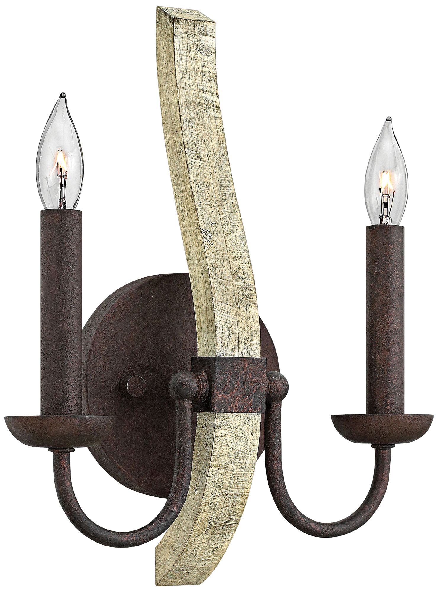 Fredrick Ramond Middlefield 8" Wide Iron Rust Wall Sconce